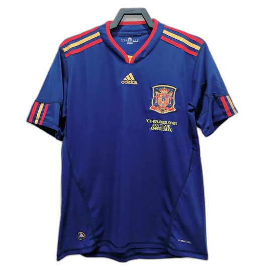 Camiseta de visitante de España para la Final II del Mundial 2010 (versión retro)